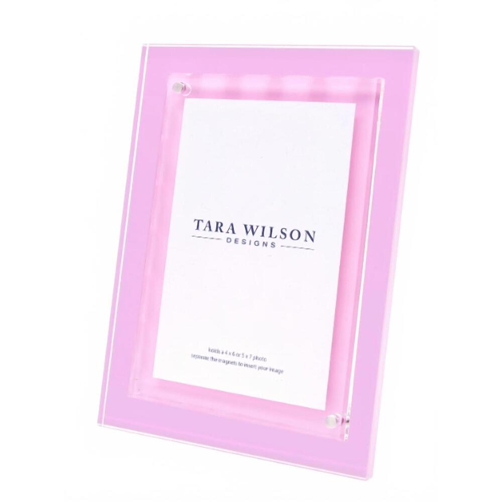 NEW TARA WILSON DESIGNS acrylic colored frames in pastel pink